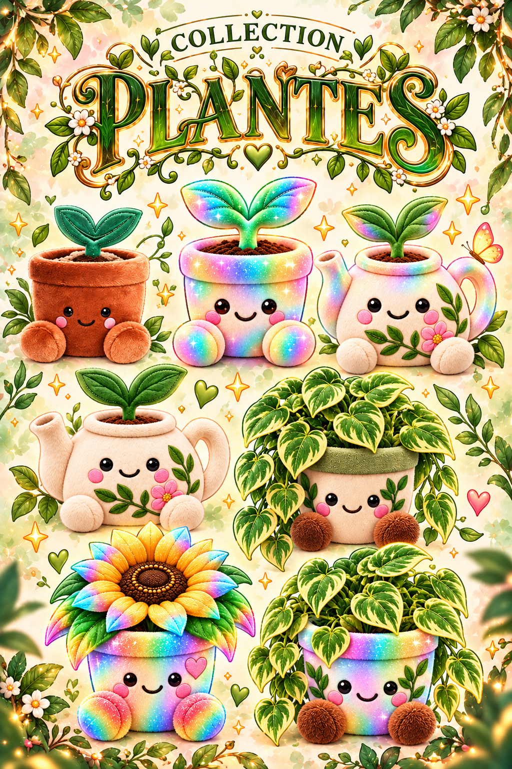 Affiche officielle de la collection Plantes Chez Alix
